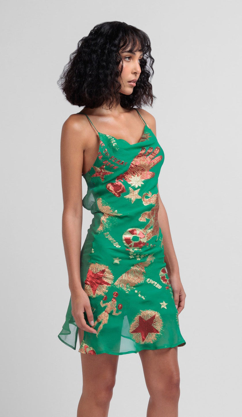circus cocktail dress Philipp Plein Colorful Circus Flared Dress | Pink